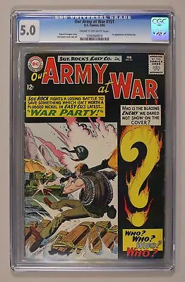 Buy Our Army At War #151 CGC 5.0 1965 1056560010 • 415.07£