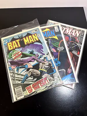 Buy (3) Vintage 1986 D.C. Batman Comic Book BUNDLE Issue #323, 398,446 • 39.42£