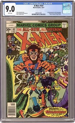 Buy Uncanny X-Men #107 CGC 9.0 1977 4061521001 1st Full App. Starjammers • 230.36£