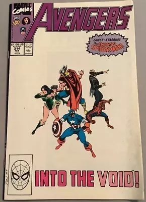 Buy Good 1990 Avengers Into The Void West Coast Marvel Comic Book No 314 • 3.91£