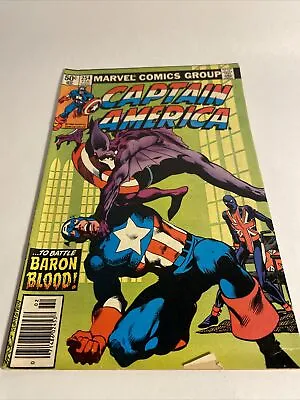 Buy Captain America  #254 (1981) Key Issue Death Of Baron Blood- John Byrne Cover • 11.53£