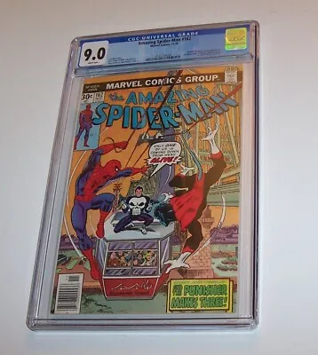 Buy Amazing Spiderman #162 - Marvel 1976 Bronze Age Issue - CGC VF/NM 9.0 - Punisher • 114.19£