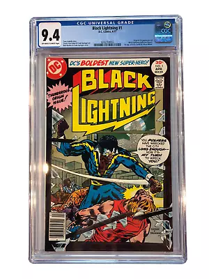 Buy Black Lightning #1 - DC 1977 - CGC 9.4 - First Appearance Of Black Lightning • 159.33£