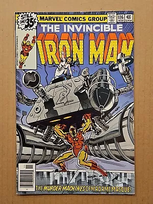 Buy Iron Man #116 Madame Masque Marvel 1978 VF+ • 7.99£