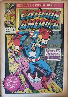 Buy Captain America #36 Marvel Comics UK 1981 Dazzler, Thor, Iron Man • 4£