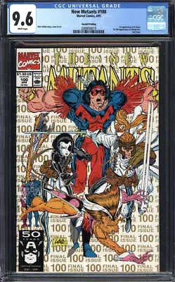 Buy New Mutants #100 Cgc 9.6 White Pages // 2nd Printing 1st Appearance X-force 1991 • 47.44£