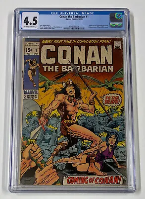 Buy Conan The Barbarian #1. Oct 1970. Marvel. 4.5 Cgc. 1st App Of Conan & King Kull! • 300£