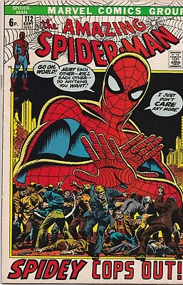 Buy Amazing Spider-Man #112 Sep 1972 FINE 6.0 Partial Origin Of Peter Parker • 34.99£
