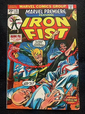 Buy Marvel Premiere 15 (1974) Marvel Comics 1st Appearance And Origin Of Iron Fist • 275£