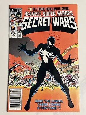 Buy Marvel Super Heroes Secret Wars #8 Newsstand Origin Black Suit 1984 • 104.56£