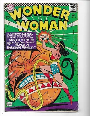 Buy Wonder Woman 166 - Vg 4.0 - Cheetah - Steve Trevor (1966) • 25.30£