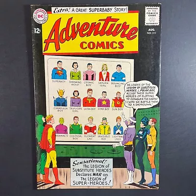 Buy Adventure Comics 311 Silver Age DC 1963 Superboy Legion Comic Curt Swan Cover • 43.93£