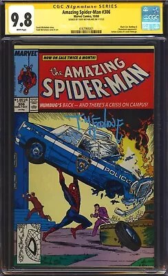Buy Amazing Spider-man #306 CGC 9.8 NM/MT SS Signed McFarlane! Classic Cover! 1988 • 473.39£