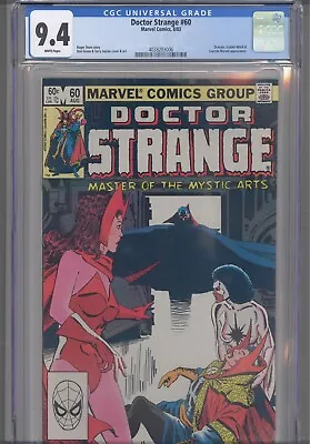Buy Doctor Strange #60 CGC 9.4 1983 Marvel Comics Scarlet Witch & Captain Marvel App • 59.33£