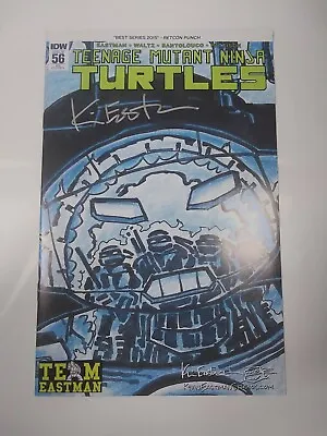 Buy TMNT #56 Fan Club Variant SIGNED Kevin Eastman Teenage Mutant Ninja Turtles Team • 55.32£