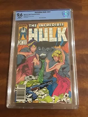 Buy Incredible Hulk #347 MARK JEWELERS Newsstand Edition CBCS 9.6 1st Joe Fixit RARE • 395.78£