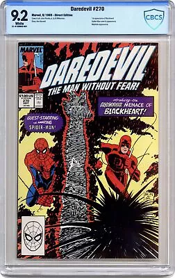 Buy Daredevil #270 CBCS 9.2 1989 21-413DDA3-001 • 90.92£