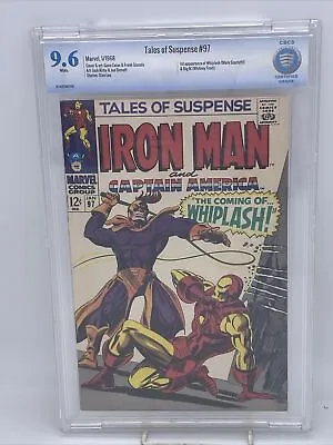 Buy TALES Of SUSPENSE #97 CBCS 9.6 Top 10 Census Marvel 1968 1st Whiplash Iron Man 2 • 788.73£