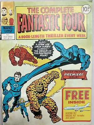 Buy The Complete Fantastic Four #1 Marvel UK 1977 Comic Magazine • 79.43£