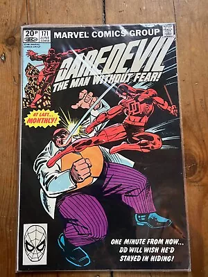 Buy Marvel Comics Daredevil Vol 1, Issue 171, June 1981, Frank Miller. Nm • 15£