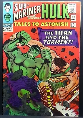 Buy Tales To Astonish #79 Vf 7.5-8.0 First Hercules Vs Hulk (cover) Classic Issue! • 48.04£