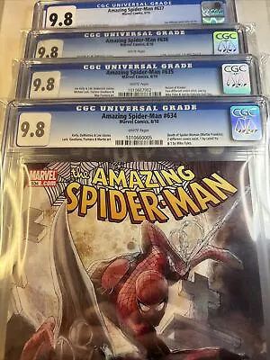 Buy Amazing Spider-Man 634-637 Grim Hunt 1-4 CGC 9.8 Leinil Yu Gabriel Dell'Otto • 276.71£