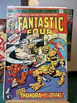 Buy FANTASTIC FOUR #151 1st Mahkizmo The Nuclear Man - UK Variant Marvel 1974 • 4.50£