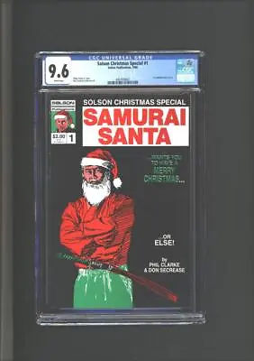 Buy Solson Christmas Special #1 CGC 9.6 1st Published Jim Lee Art 1986 • 390.35£