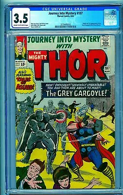 Buy Cgc 3.5 Journey Into Mystery #107 1st Appearance Of The Grey Gargoyle Thor • 64.27£