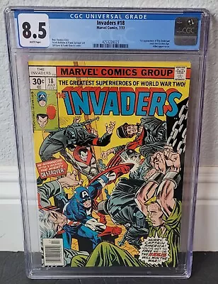 Buy Invaders #18 (7/77) ~ Cgc 8.5 ~ Wp ~ Marvel Comics ~1st App Destroyer / Hitler • 31.97£