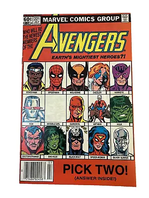 Buy The Avengers #221 Hawkeye She-hulk Spider-man Spider-woman Dazzler App 1982 Nm- • 6.39£