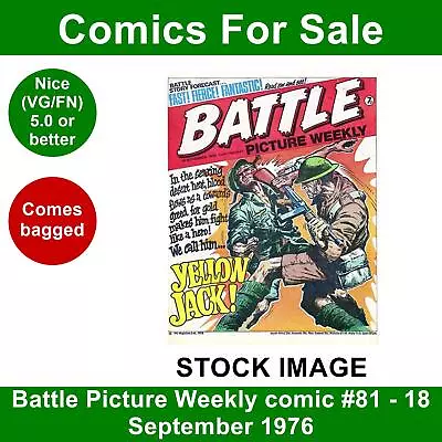 Buy Battle Picture Weekly Comic #81 - 18 September 1976 - Nice VG/FN • 4.50£