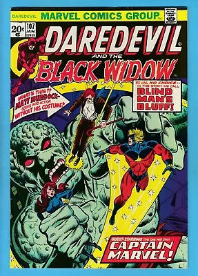 Buy Daredevil # 107 Vfn (8.0) Thanos- Captain Marvel- Glossy High Grade- Cents- 1974 • 12.50£
