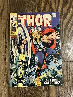 Buy Thor #160 Comic Book VF Galactus Story Featuring Galactus Ego The Living Planet • 72.32£