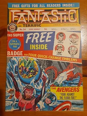 Buy Fantastic #54 Feb 1968 VGC/FINE 5.0 Power Comic Reprints X-Men #28 • 4.99£