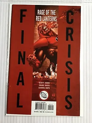 Buy Final Crisis Rage Of The Red Lanterns # 1 Cover B Edition Dc Comics  • 19.95£