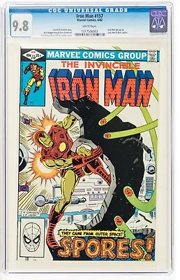 Buy Iron Man #157 CGC 9.8 NMMT White Pages 4/1982 A.Kupperberg & B. Layton Cover • 111.83£