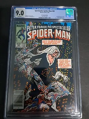 Buy Spectacular Spider-Man Marvel Comics #90 Newsstand 1984 CGC 9.2 White Pages! • 67.28£