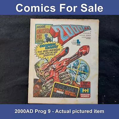 Buy 2000ad Prog 9 Comic - 23 April 1977 - Flesh Game Pt 2 - Early Dredd (LOT#12349) • 29.99£