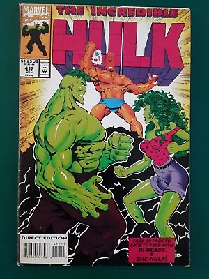 Buy The Incredible Hulk 412 ( Bi-Beast , She-Hulk ) 1993 • 1.70£