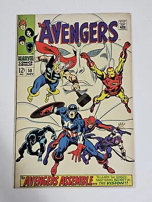 Buy The Avengers Vol. 1 #58 Origin Of The Vision Nov 1968 Marvel Comics • 51.23£