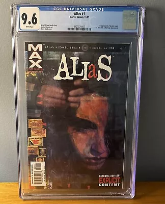 Buy Alias #1 CGC 9.6 (Marvel/MAX, 2001) Key Issue 1st App. Of Jessica Jones MCU • 86.84£