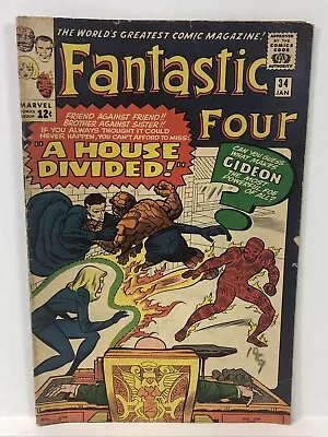 Buy Fantastic Four #34 - Jan 1965 - Vol.1 - Minor Key - (9586) • 31.94£