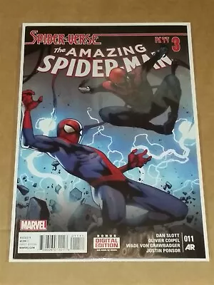 Buy Spiderman Amazing #11 Nm+ 9.6 Or Better Spider-verse February 2015 Marvel Comics • 7.99£
