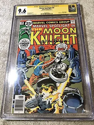 Buy Marvel Spotlight 29 CGC SS 9.6 2nd Solo Moon Knight 8/1976 Jack Kirby Art • 354.76£