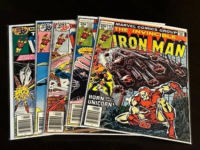 Buy Invincible Iron Man #113, 115, 117, 118, 119 (1968) Mid+ 1st James Rhodes • 28.11£