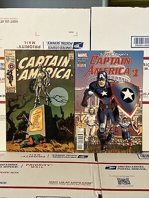 Buy Captain America #113 -1969 Jim Steranko / And *2016 # 1 A • 46.79£