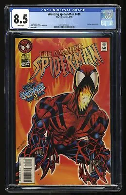 Buy Amazing Spider-Man #410 CGC VF+ 8.5 White Pages 1st Spider-Carnage! Marvel 1996 • 40.37£