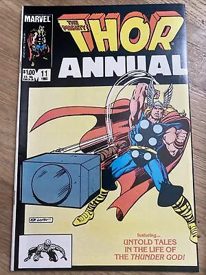 Buy Thor Annual #11 - 1st App Of Eitri - Origin Of Thor - Layton Cover - 1983 • 4.74£