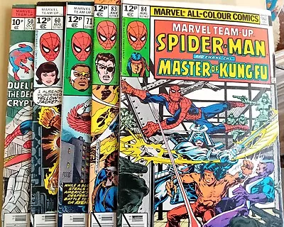 Buy Marvel Team-up #'s 50, 60, 71, 83, 84 - VG- (3.5) Avg Grade - Marvel 1976-1979 • 7.99£